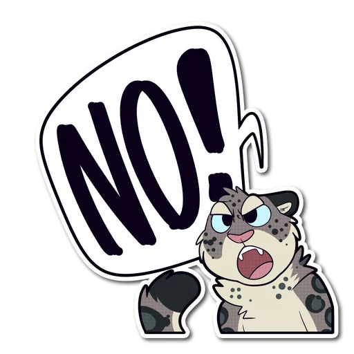 ❌ Стикер «Snow Leopard» для Telegram