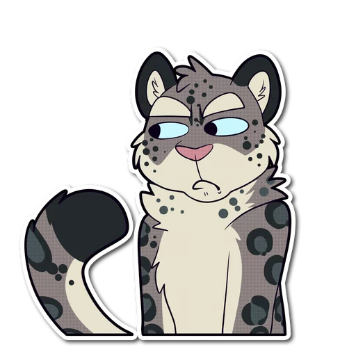 😤 Стикер «Snow Leopard» для Telegram