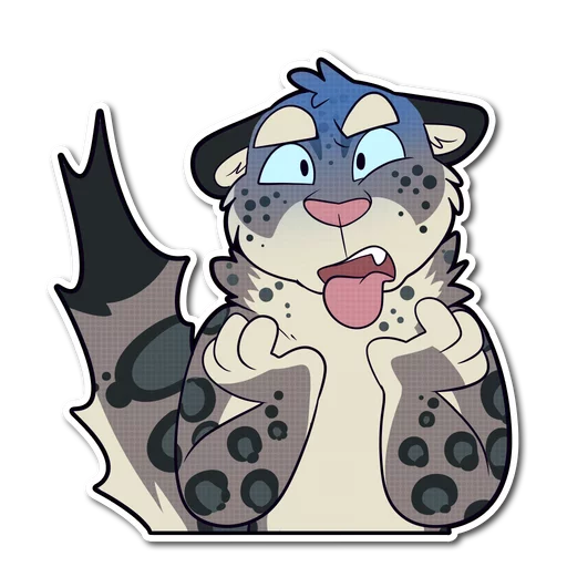 😨 Стикер «Snow Leopard» для Telegram
