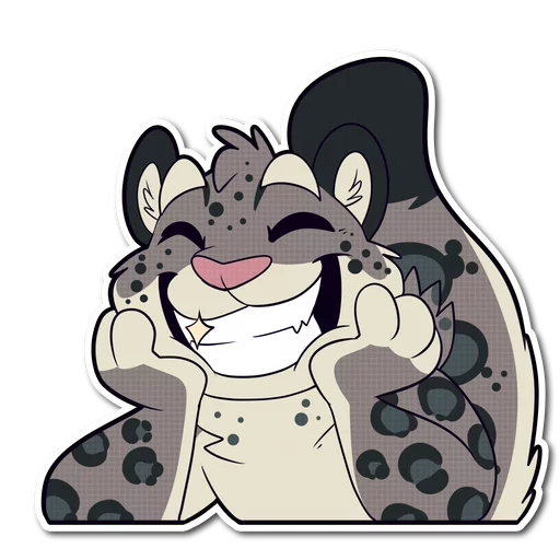 😁 Стикер «Snow Leopard» для Telegram