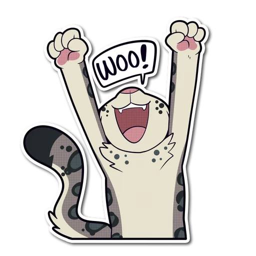 😄 Стикер «Snow Leopard» для Telegram