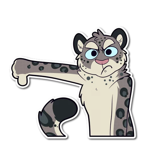 👎 Стикер «Snow Leopard» для Telegram