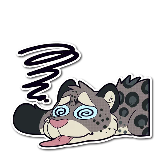 😵 Стикер «Snow Leopard» для Telegram
