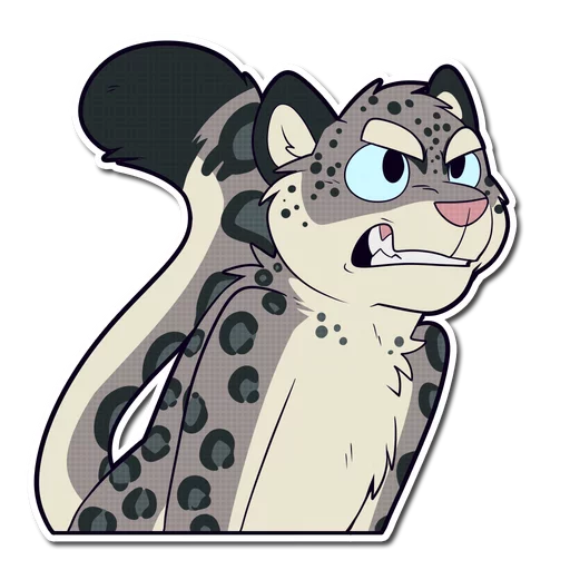 😤 Стикер «Snow Leopard» для Telegram