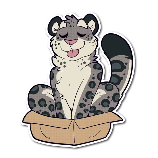 📦 Стикер «Snow Leopard» для Telegram