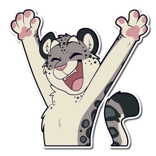 😄 Стикер «Snow Leopard» для Telegram