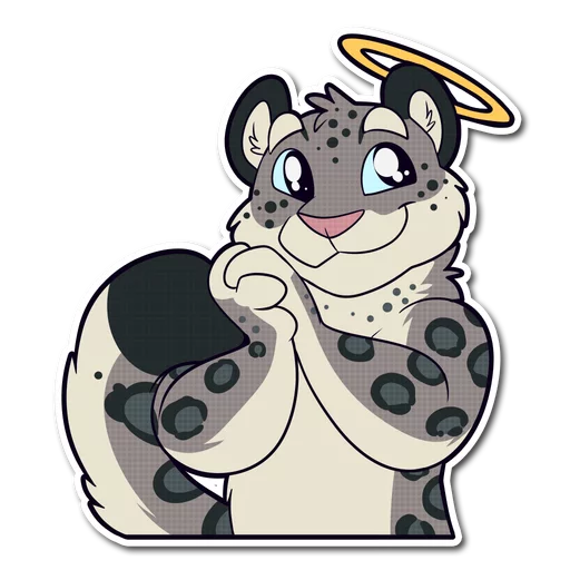 😇 Стикер «Snow Leopard» для Telegram