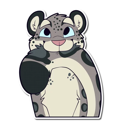 😺 Стикер «Snow Leopard» для Telegram