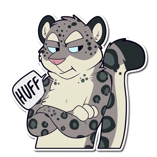 😒 Стикер «Snow Leopard» для Telegram