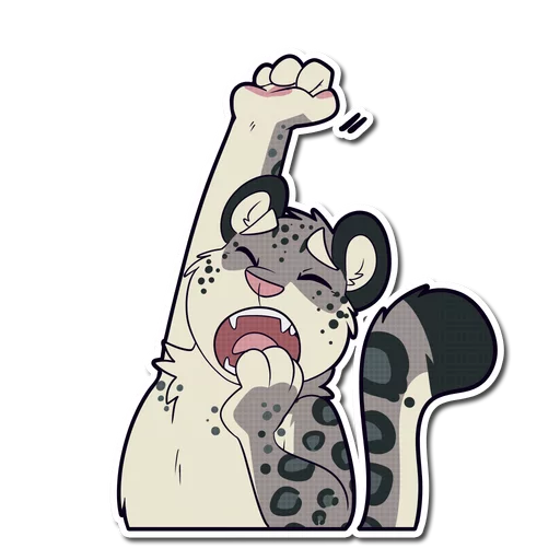 😌 Стикер «Snow Leopard» для Telegram