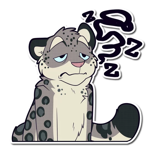 💤 Стикер «Snow Leopard» для Telegram