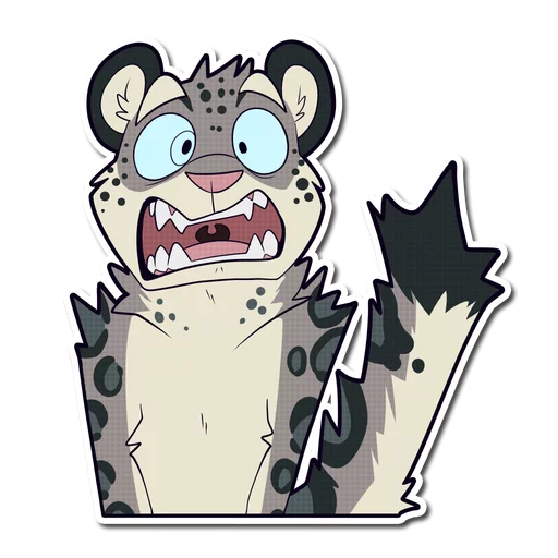 😱 Стикер «Snow Leopard» для Telegram