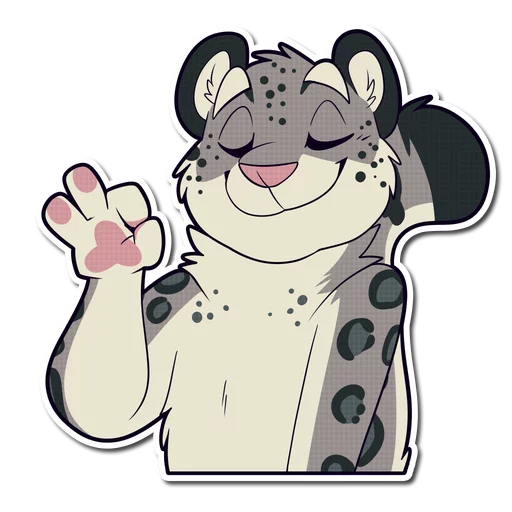 👌 Стикер «Snow Leopard» для Telegram