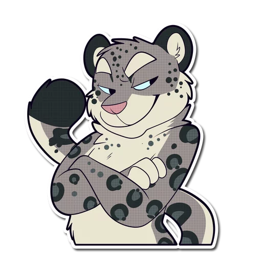 😏 Стикер «Snow Leopard» для Telegram