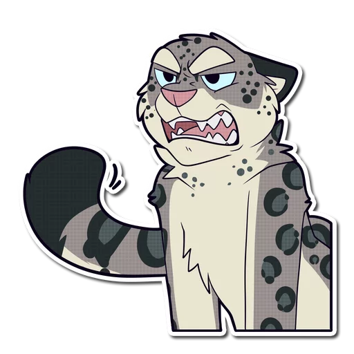 😡 Стикер «Snow Leopard» для Telegram