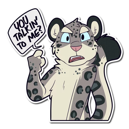 👆 Стикер «Snow Leopard» для Telegram