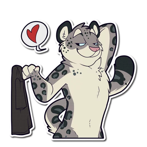 😘 Стикер «Snow Leopard» для Telegram