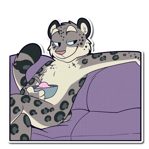 😍 Стикер «Snow Leopard» для Telegram