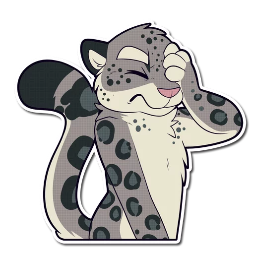 😖 Стикер «Snow Leopard» для Telegram