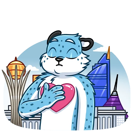 🥰 Стикер «Снежный Барс Без Текста» для Telegram