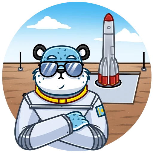 🚀 Стикер «Снежный Барс Без Текста» для Telegram