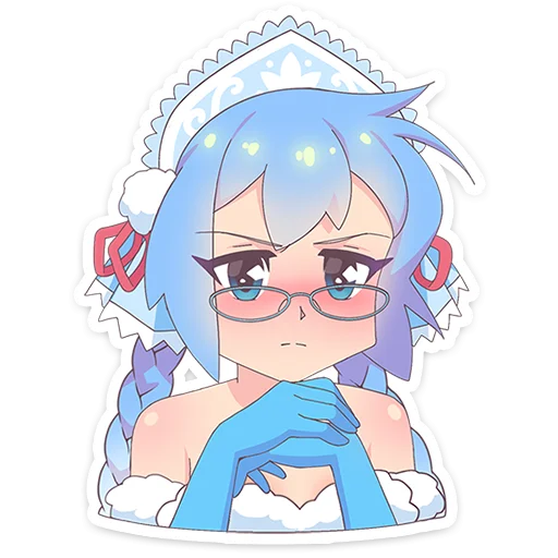 🧑‍🎄 Стикер «Снегурочка Юко» для Telegram