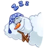 😴 Эмодзи «. ◌ ₊ snowman ︵ ׄ ⃝ㅤ۫» для Telegram