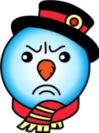 😡 Стикер «Снеговик» для Telegram