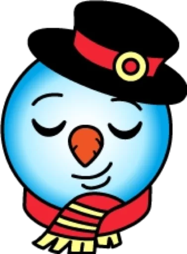 😌 Стикер «Снеговик» для Telegram