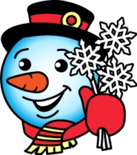 🥰 Стикер «Снеговик» для Telegram