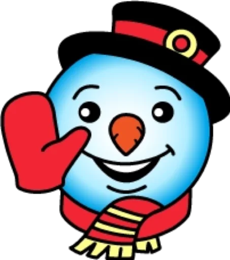 Стикерпак Снеговик для Telegram