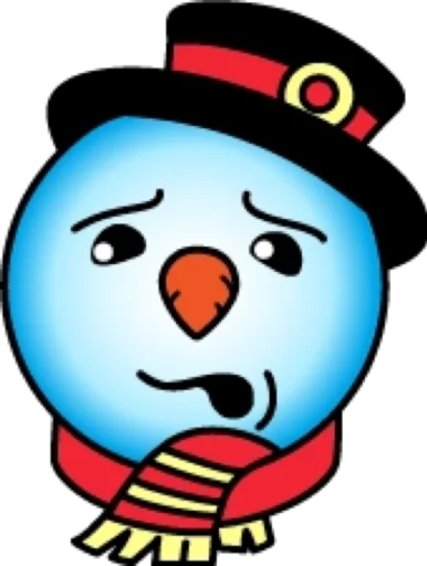 🥺 Стикер «Снеговик» для Telegram
