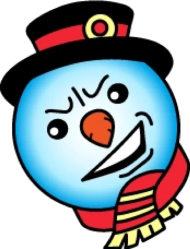 🤨 Стикер «Снеговик» для Telegram