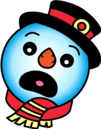 😳 Стикер «Снеговик» для Telegram