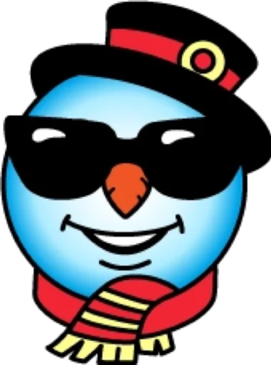 😎 Стикер «Снеговик» для Telegram