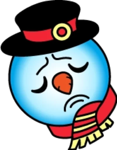 😞 Стикер «Снеговик» для Telegram