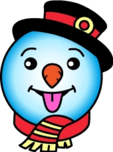 😛 Стикер «Снеговик» для Telegram