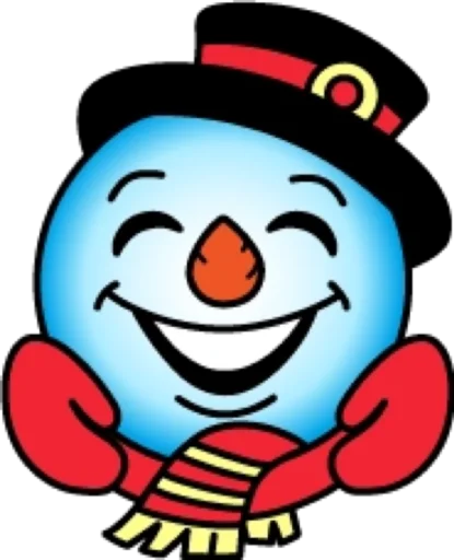 😁 Стикер «Снеговик» для Telegram