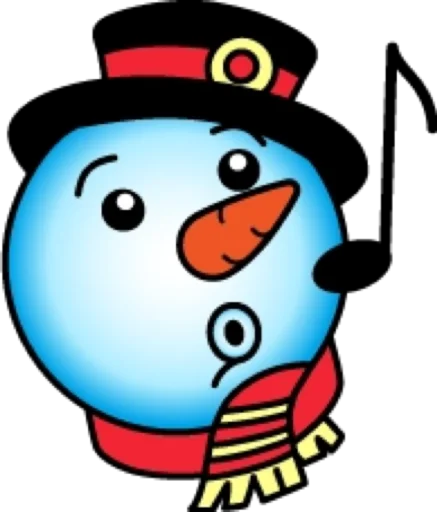 🎶 Стикер «Снеговик» для Telegram