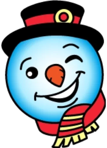 😉 Стикер «Снеговик» для Telegram