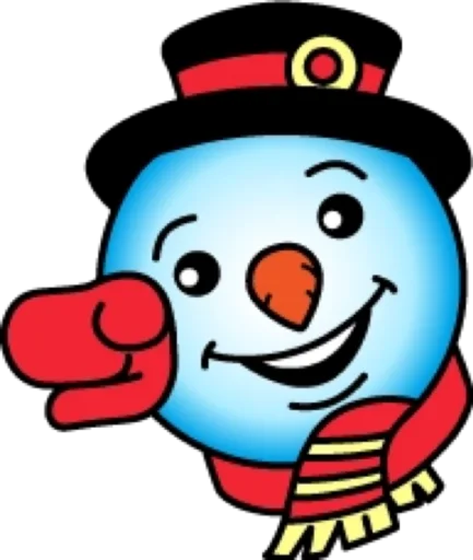 👇 Стикер «Снеговик» для Telegram