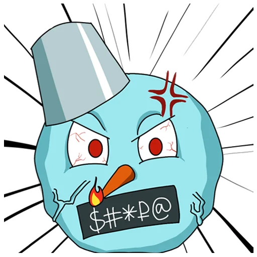 🤬 Стикер «Snowman» для Telegram