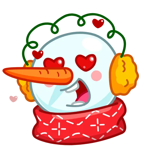 😍 Эмодзи «Снеговик» для Telegram