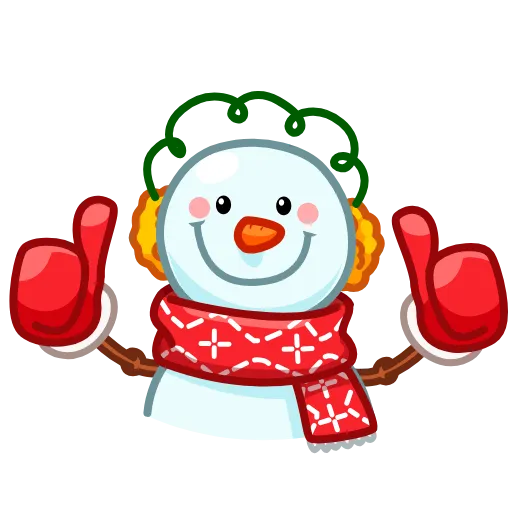 😉 Эмодзи «Снеговик» для Telegram
