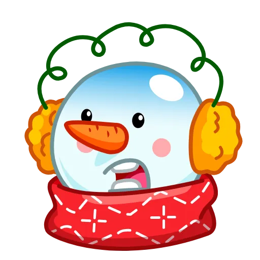 😱 Эмодзи «Снеговик» для Telegram