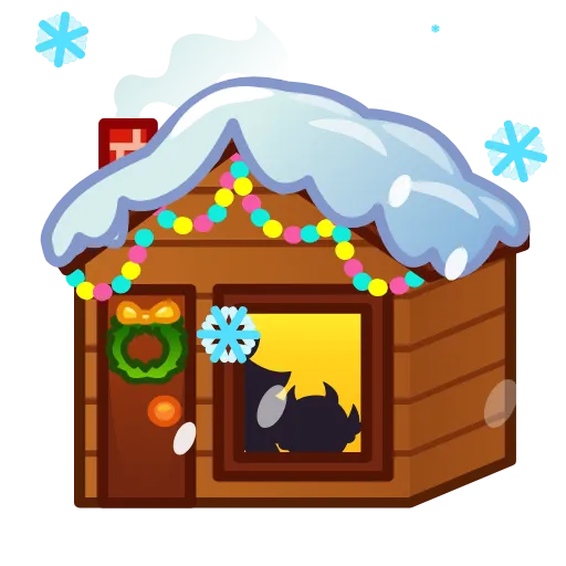 🏘 Эмодзи «Снеговик» для Telegram