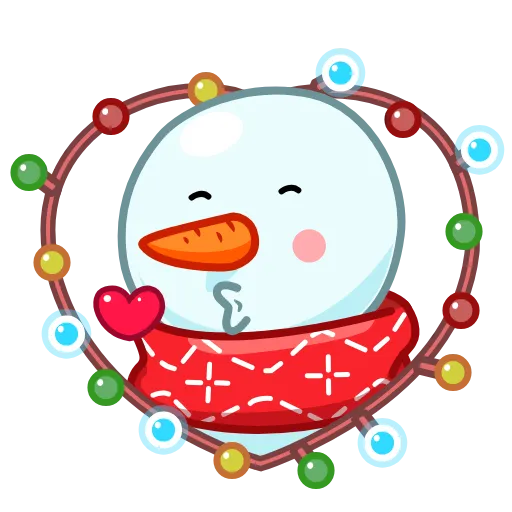 ❤️ Эмодзи «Снеговик» для Telegram