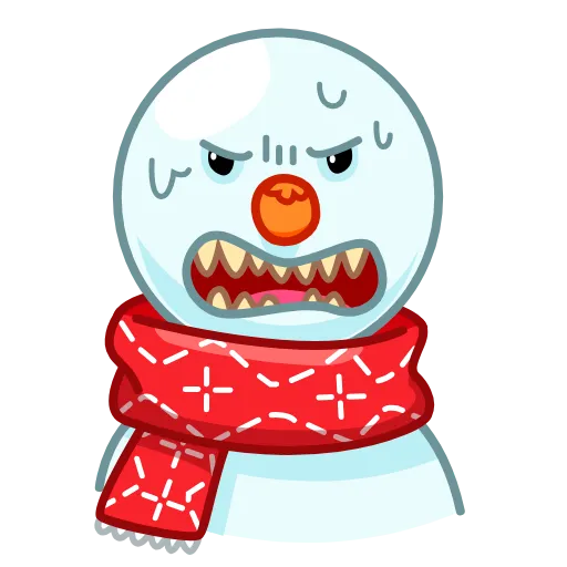 👺 Эмодзи «Снеговик» для Telegram