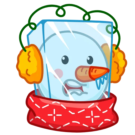 🥶 Эмодзи «Снеговик» для Telegram