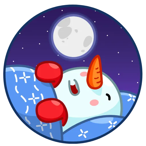 😴 Эмодзи «Снеговик» для Telegram